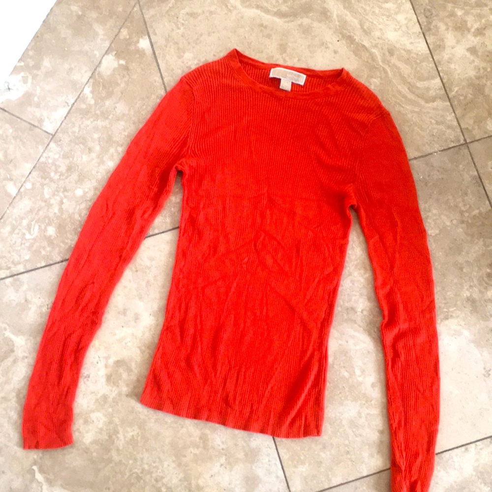 Michael Kors GORGEOUS!ribbed knitted top